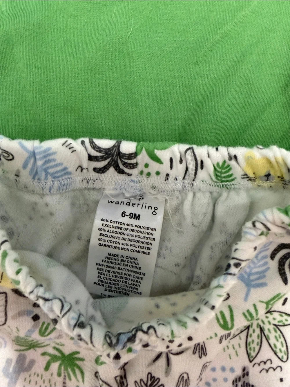 Green 'Wild Little One' Tiger Baby Bodysuit & Jungle Pants Set
